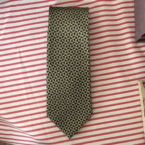 HERMES Classic Silk Tie in Black and Gold & gray.